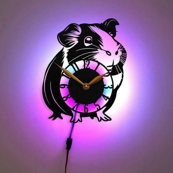 Guinea Pig Clock, Guinea Pig Wall Clock, Guinea Pig Lamp